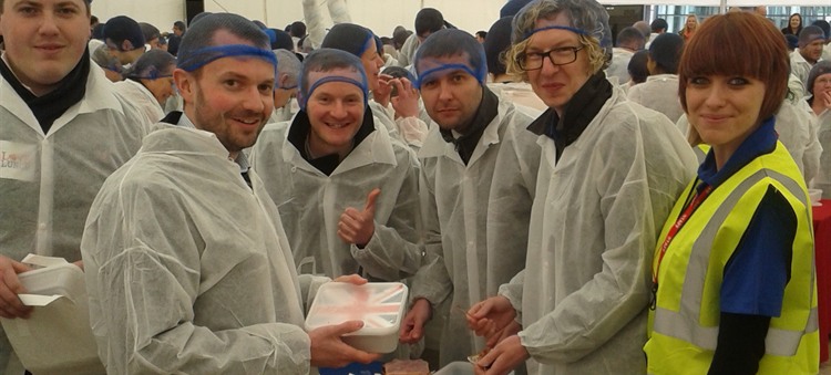 Laura with some of the sandwich makers